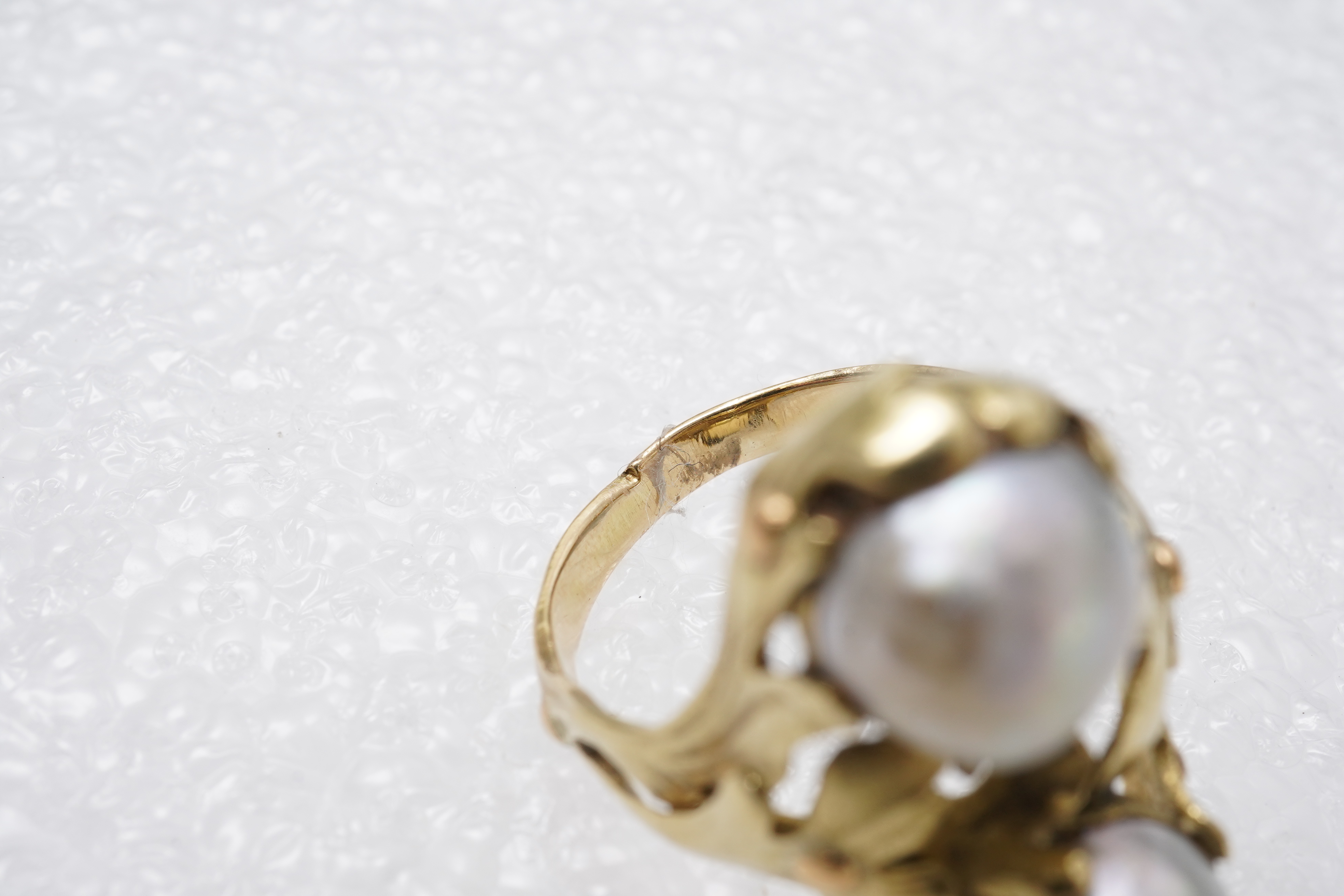 A fine Art Nouveau pearl ring, France, circa 1900